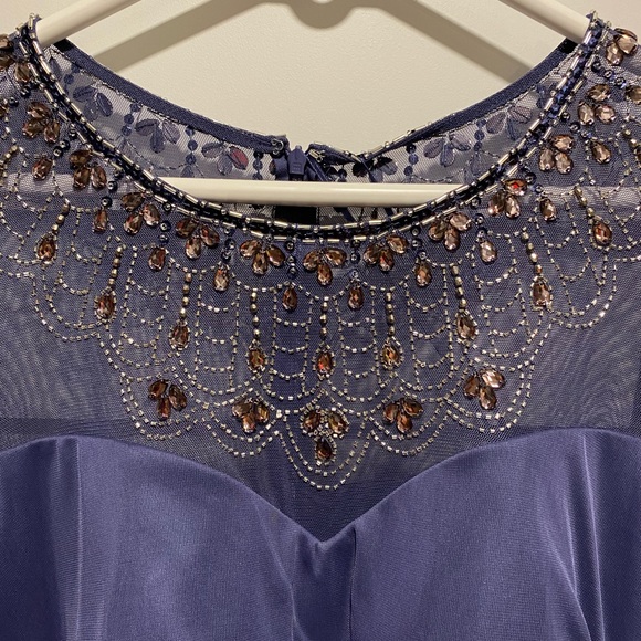 Blue floor length gown NWT - Picture 2 of 7